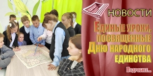 Единые уроки, посвященные Дню народного единства