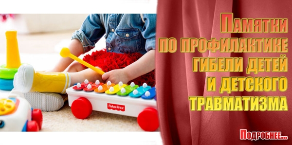 Памятки по профилактике гибели детей и детского травматизма