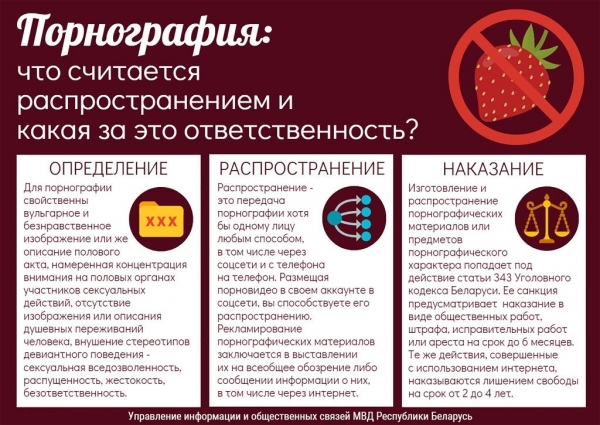 Порнография: что считается распространением и какая за это ответственность?