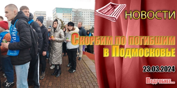 Скорбим по погибшим в Подмосковье