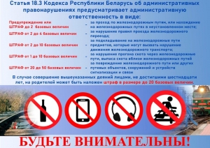 Статья 18.3 Кодекса РБ