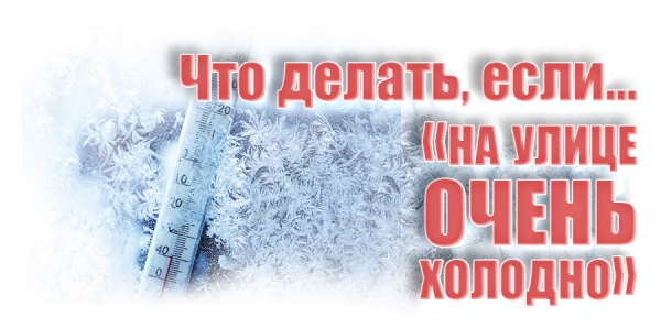 Что делать, если… «на улице очень холодно»