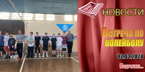 Товарищеская встреча по волейболу