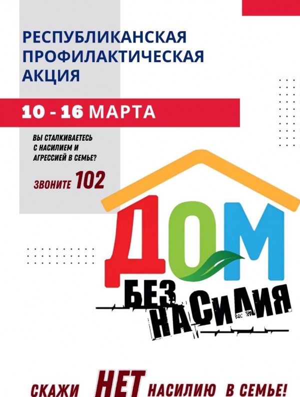 Республиканская профилактическая акция &quot;Дом без насилия!&quot;
